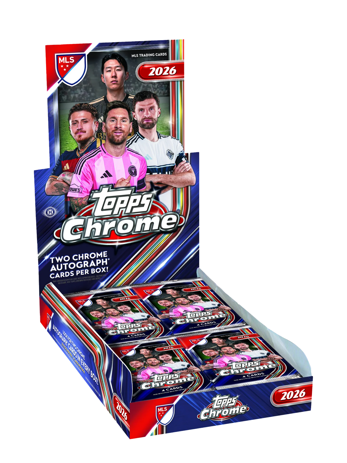 Topps Chrome Major League Soccer 2026 - Hobby Box ( 2 Autografe Garantat )