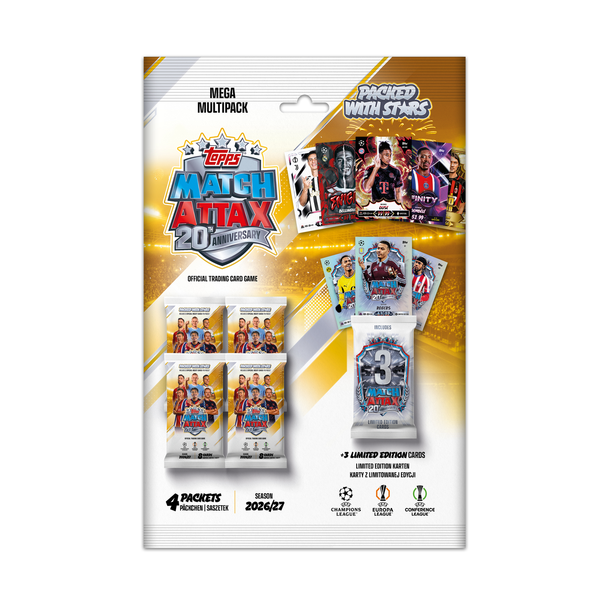 Topps UCC Champions League Match Attax 2026/27 - Mega Multi Pack ( Lansare 23.09.2026 )
