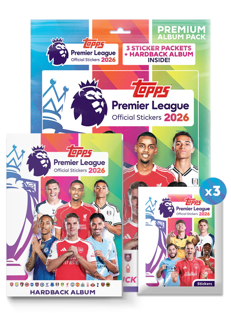 Topps Premier League Stickers 2026 - Hardback Album Starter Pack