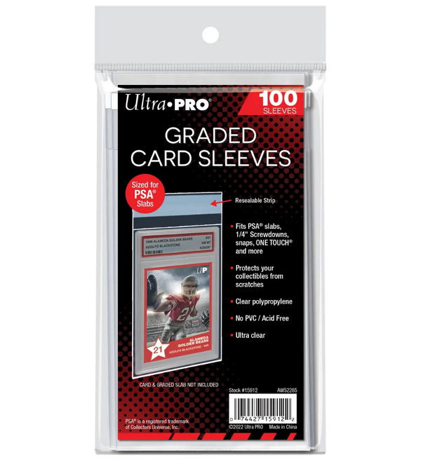 Ultra Pro PSA Graded Card Resealable Sleeves - 100 Pcs