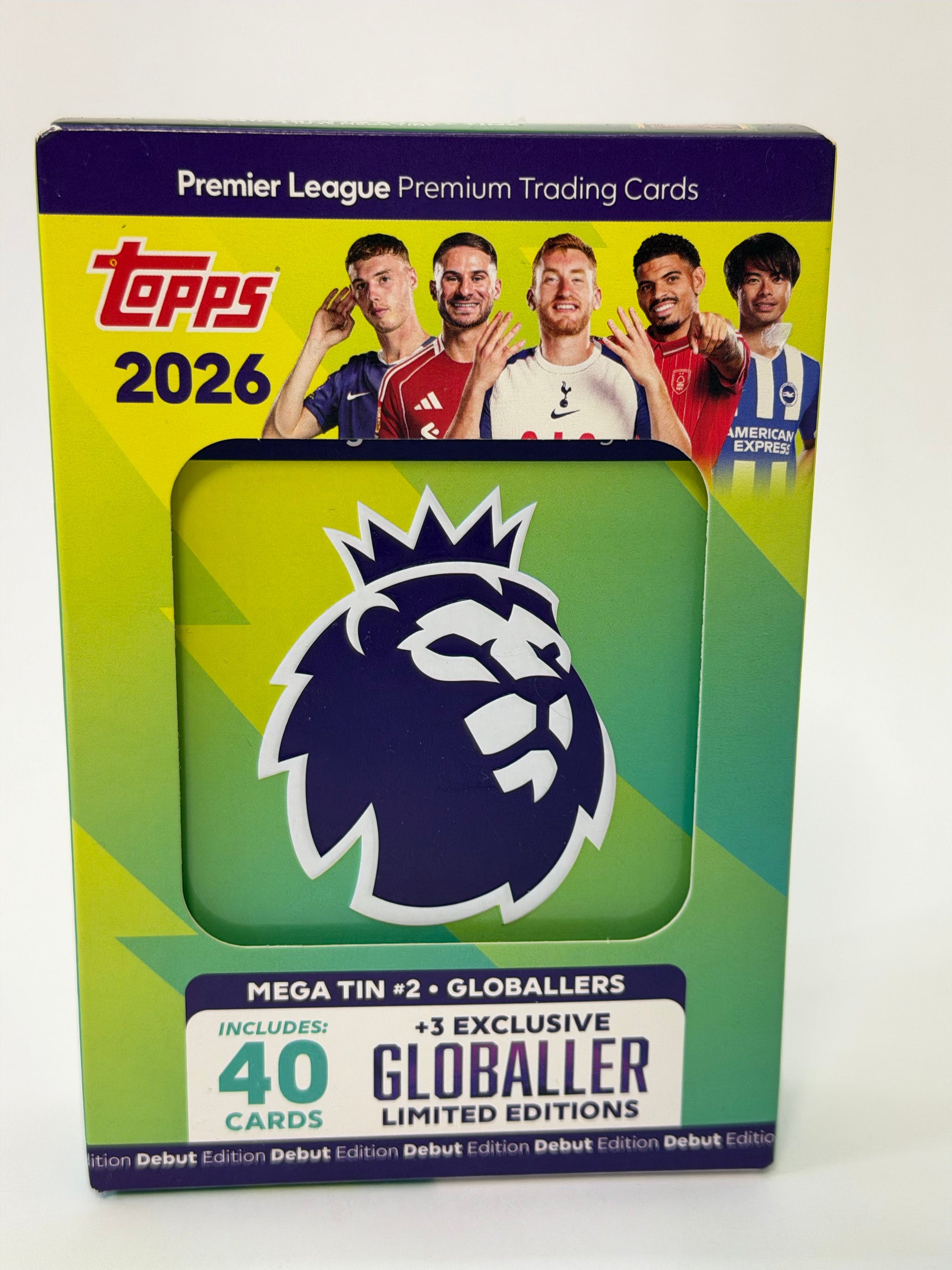 Topps Premier League 2026 Debut Edition Trading Cards - "Globallers" Mega Tin