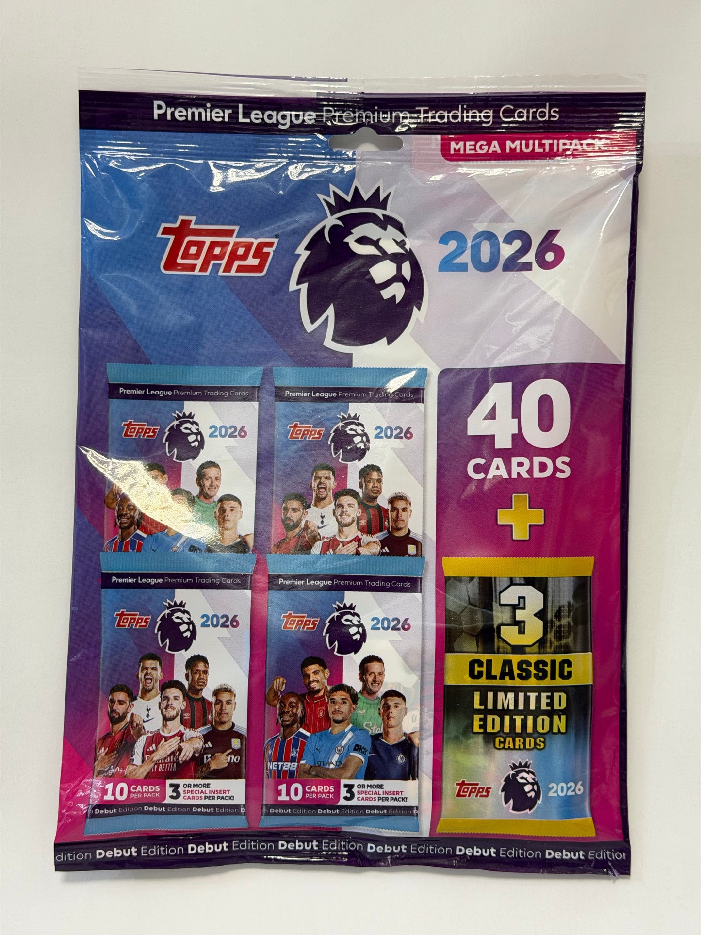 Topps Premier League 2026 Debut Edition Trading Cards - Mega Multi Pack