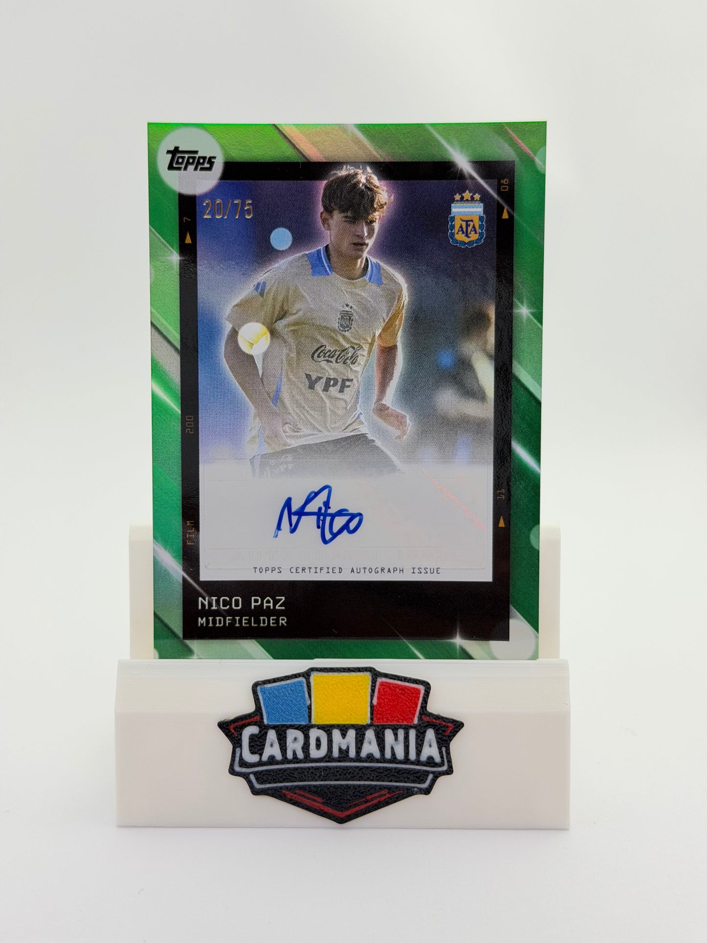 Nico Paz 20/75 Green Auto - Topps Focus