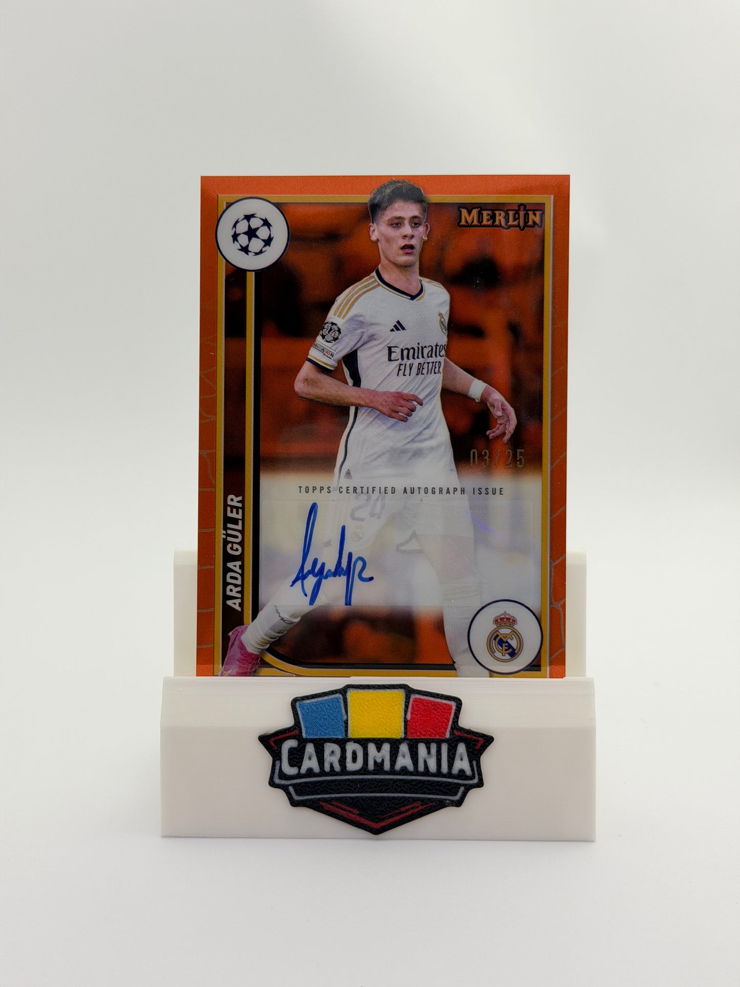 Arda Guler Auto 03/25 - Orange - Topps Merlin UCC 2023/2024