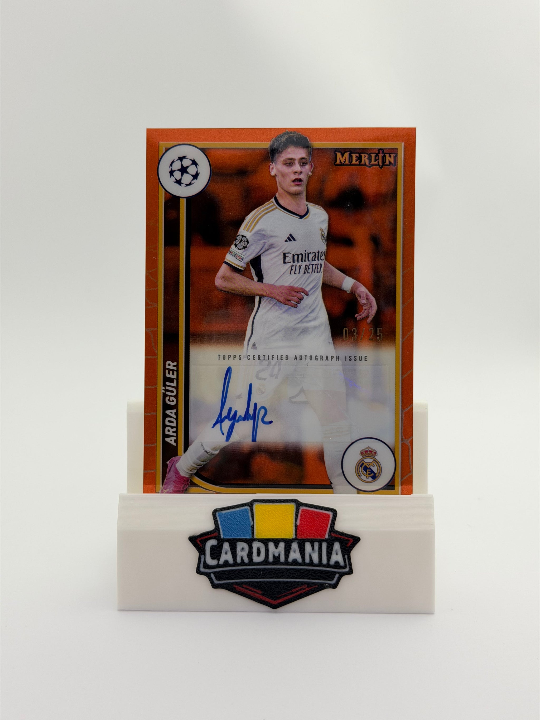 Arda Guler Auto 03/25 - Orange - Topps Merlin UCC 2023/2024