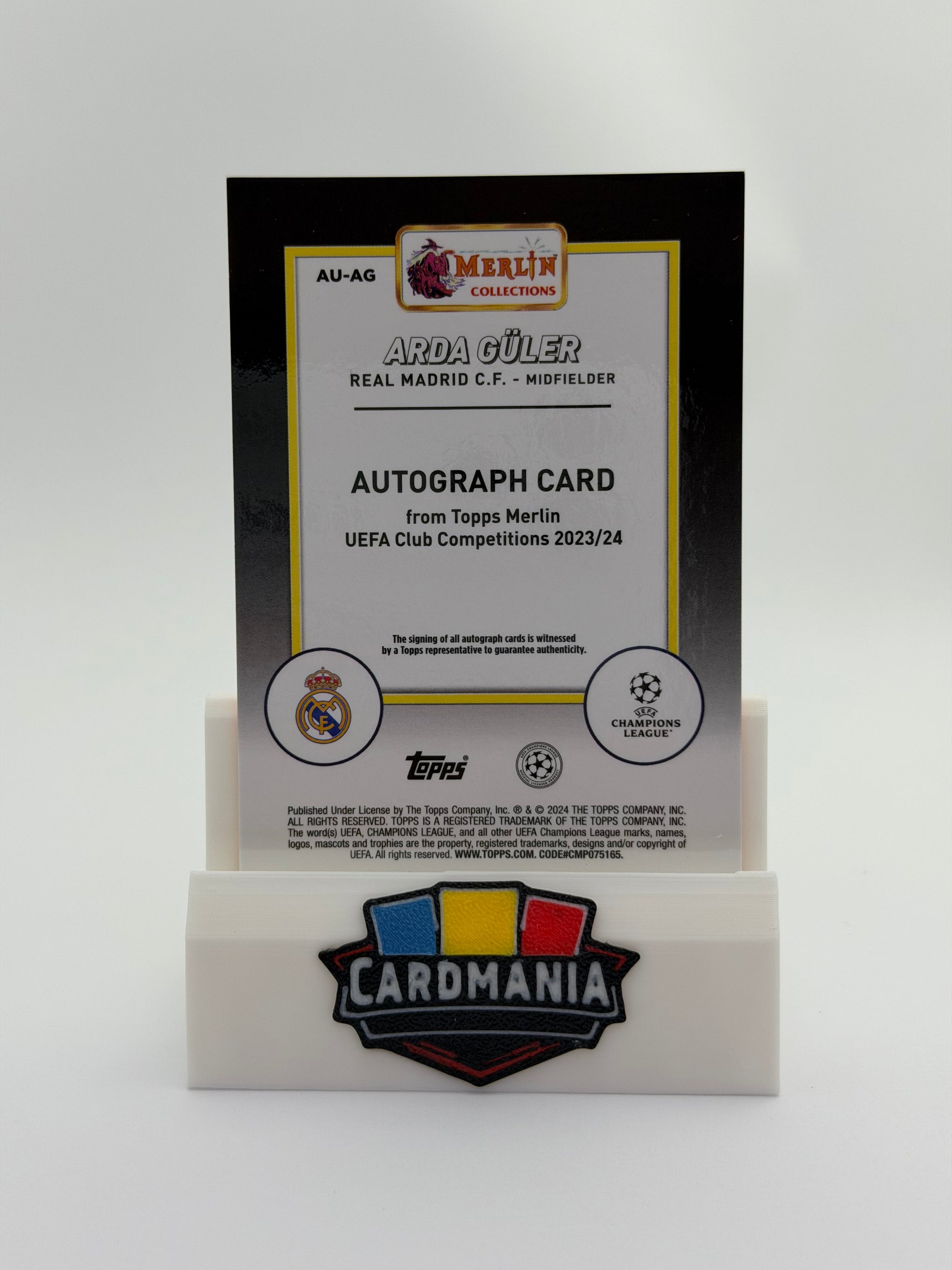 Arda Guler Auto 03/25 - Orange - Topps Merlin UCC 2023/2024