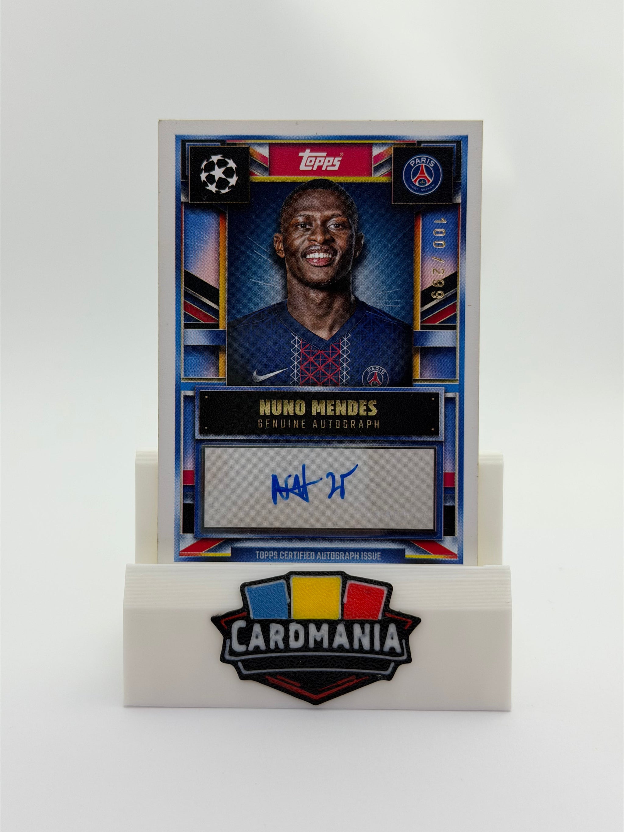 Nuno Mendes Autograph 100/299 - Topps Match Attax UCC 2025/26