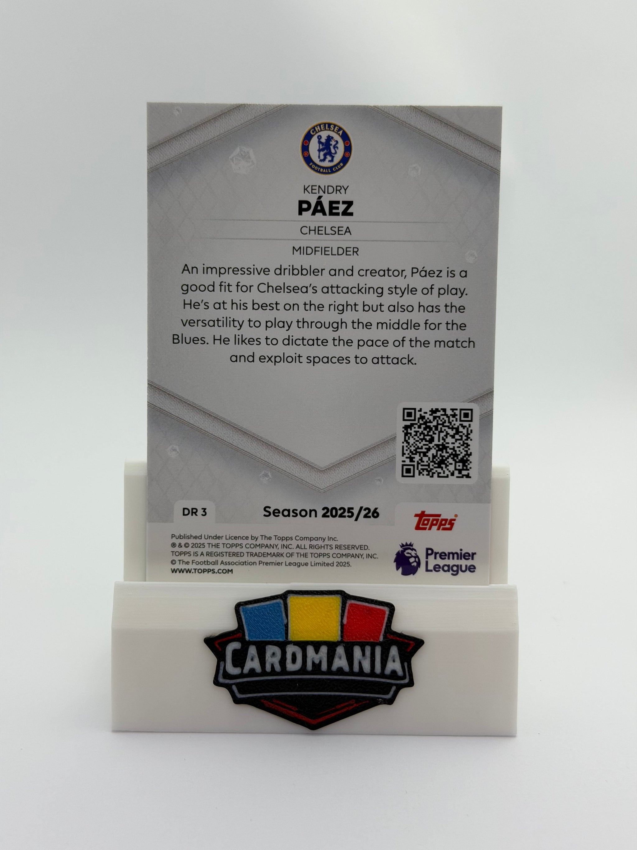 Kendry Paez #DR3 - Dimond Rookie - Topps Premier League 2026