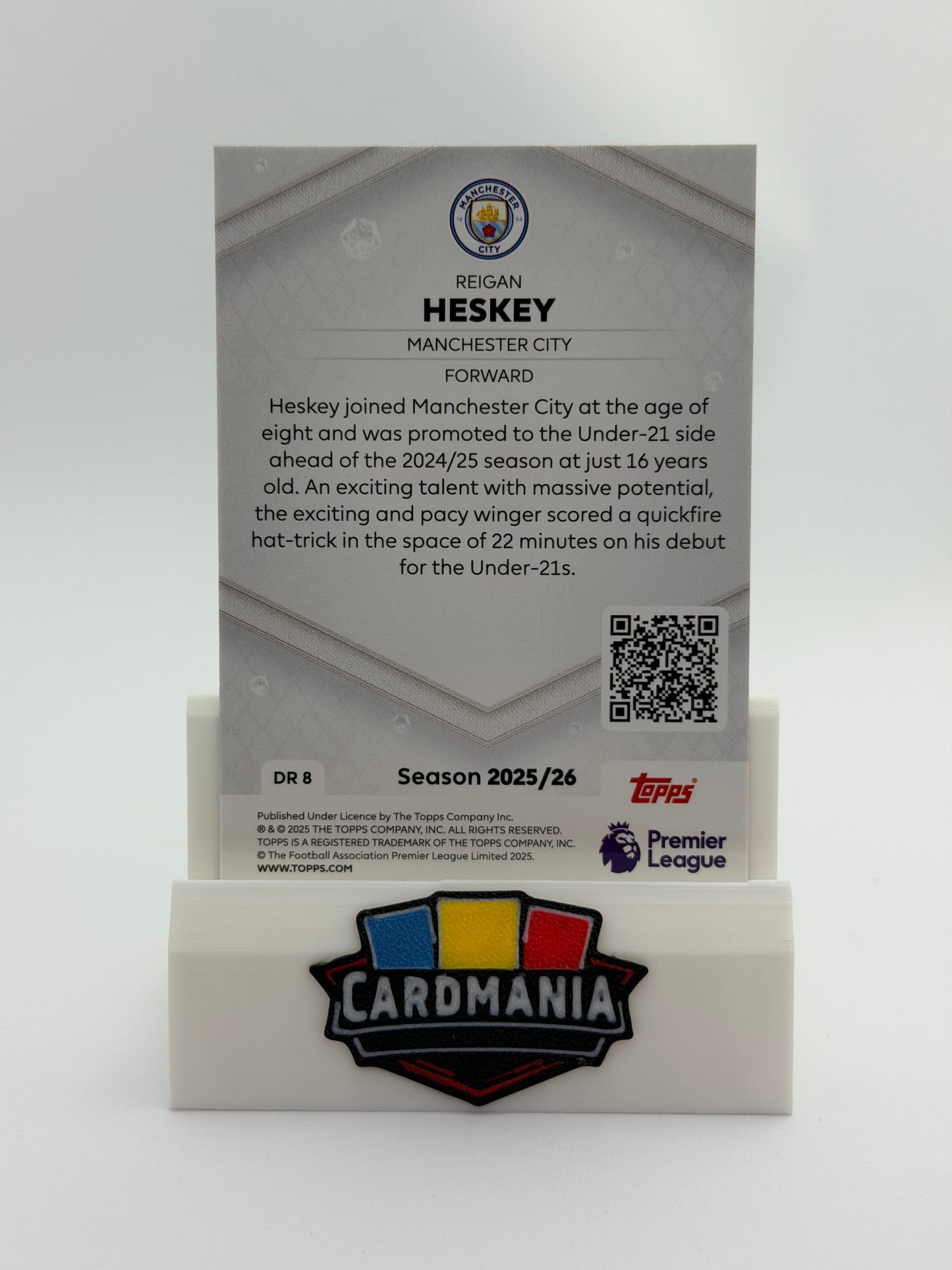 Reigan Heskey #DR8 - Dimond Rookie - Topps Premier League 2026