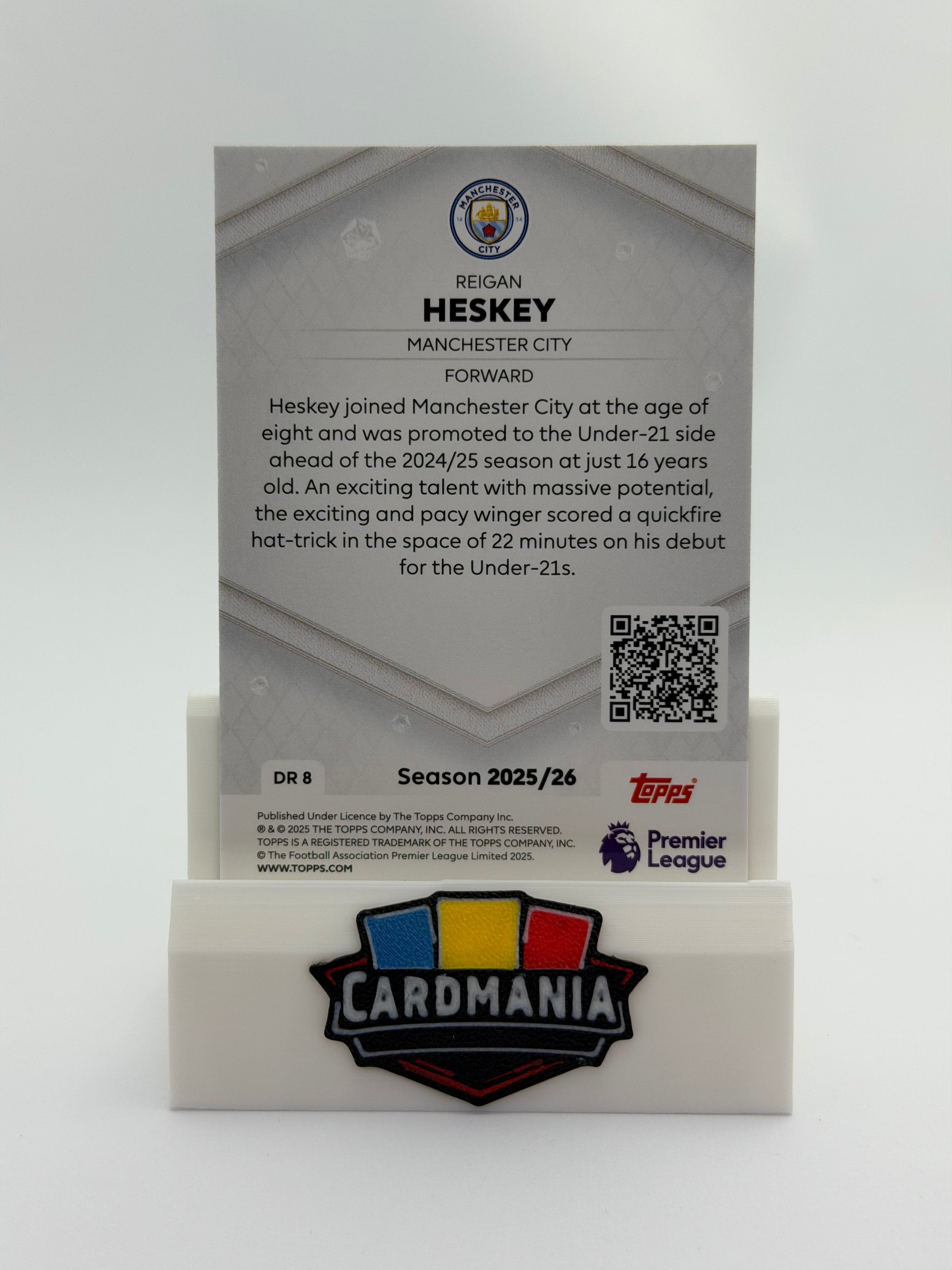 Reigan Heskey #DR8 - Dimond Rookie - Topps Premier League 2026
