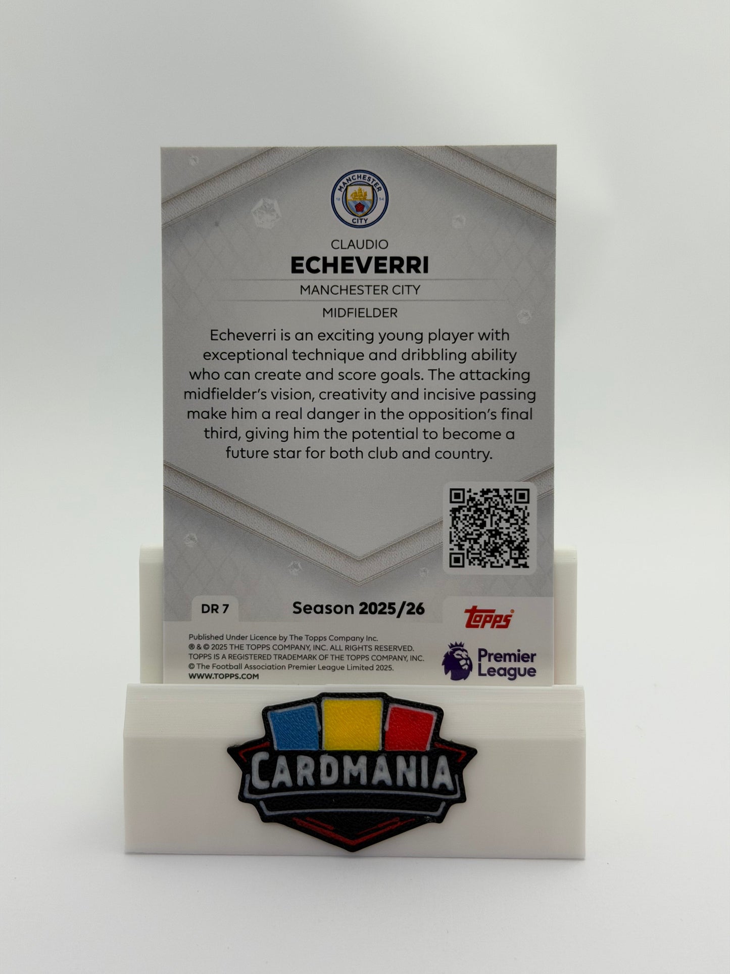 Claudio Echeverri #DR7 - Dimond Rookie - Topps Premier League 2026