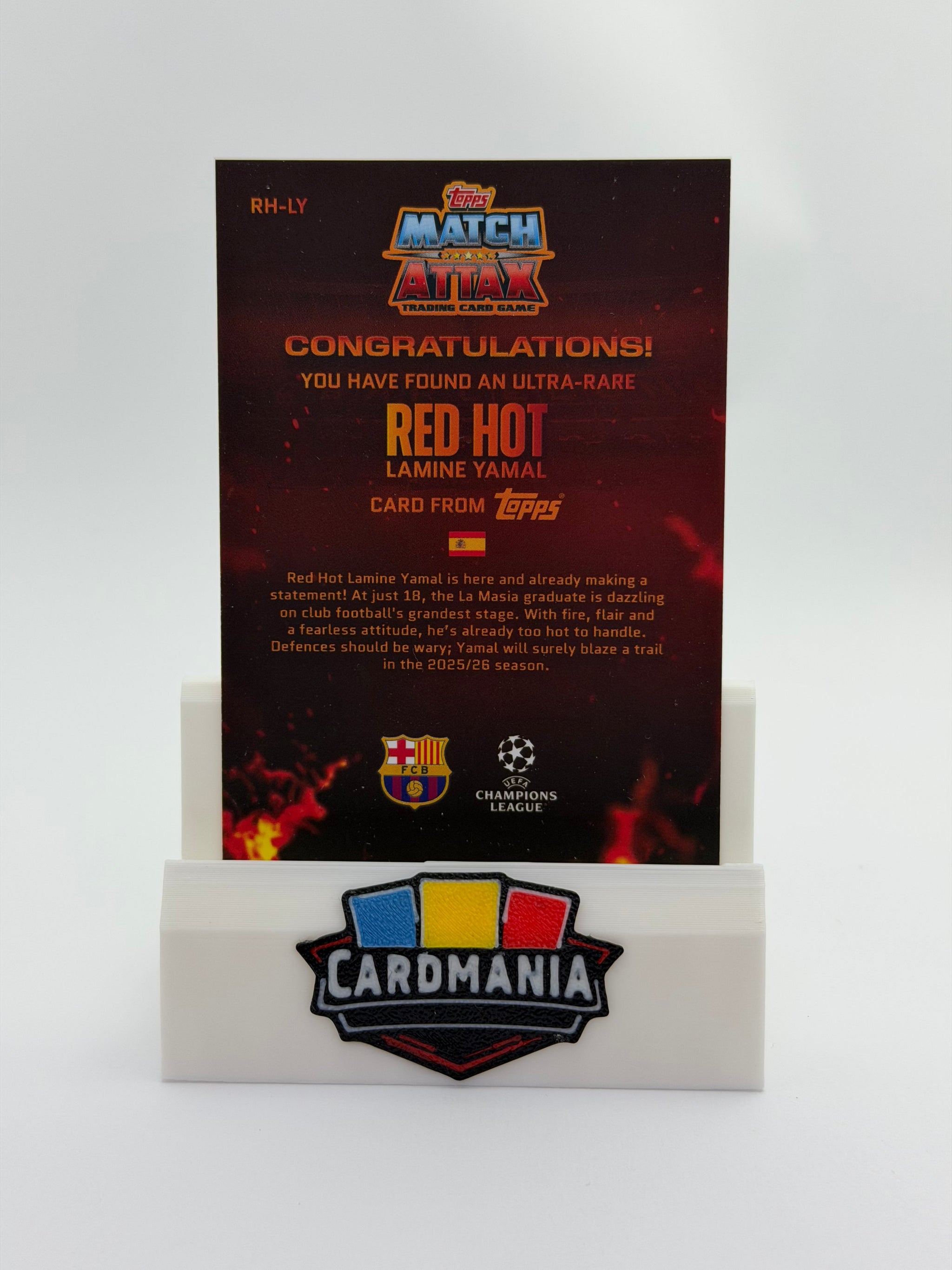 Lamine Yamal - RED HOT #RH-LY - Topps Match Attac UCC 2025/26