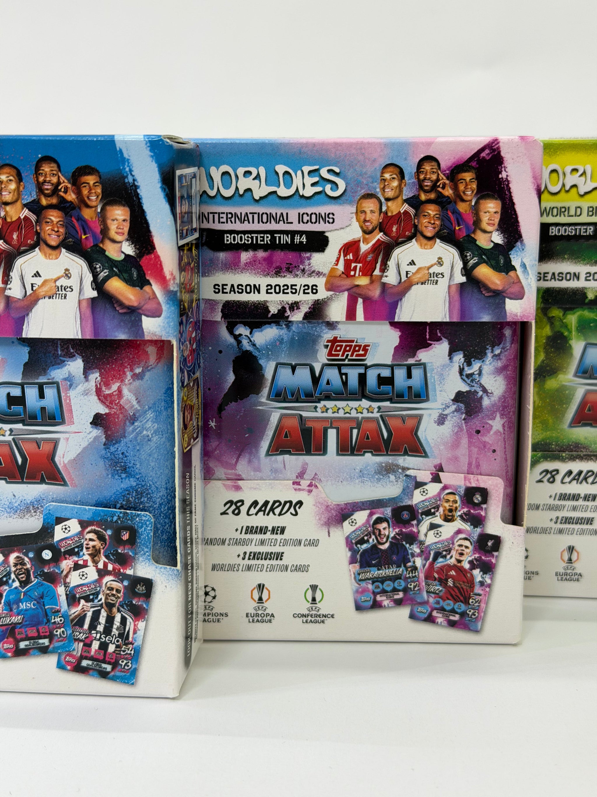Topps UEFA Champions League Match Attax 2025/26 - Booster Tin Set