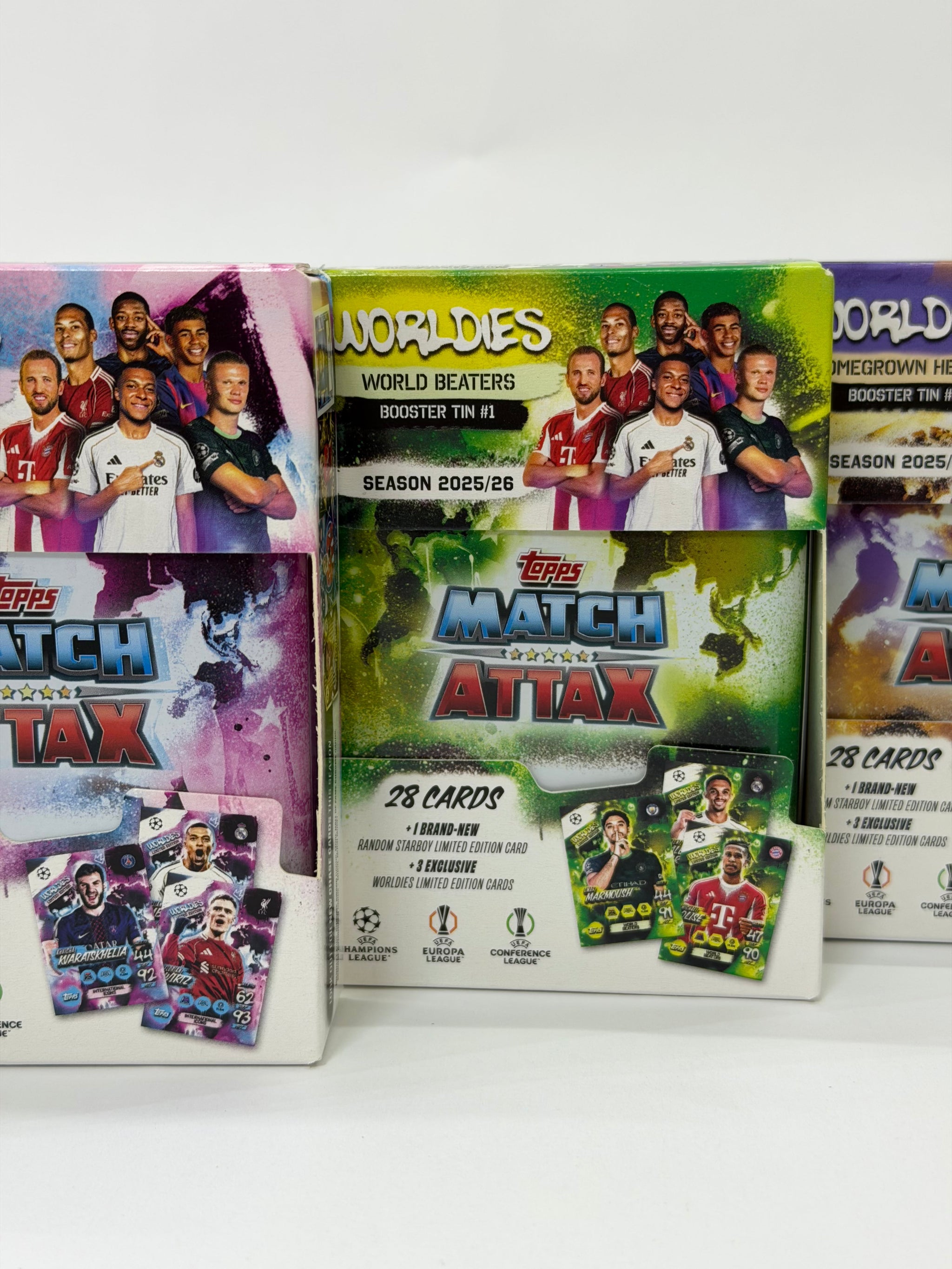 Topps UEFA Champions League Match Attax 2025/26 - Booster Tin Set