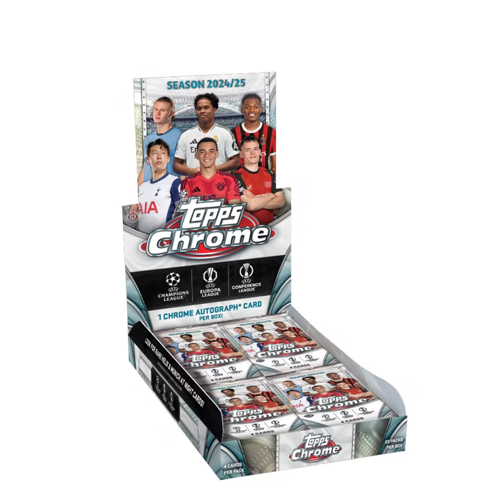 Topps Chrome UCC 2024-25 Hobby Box ( Autograf Garantat )