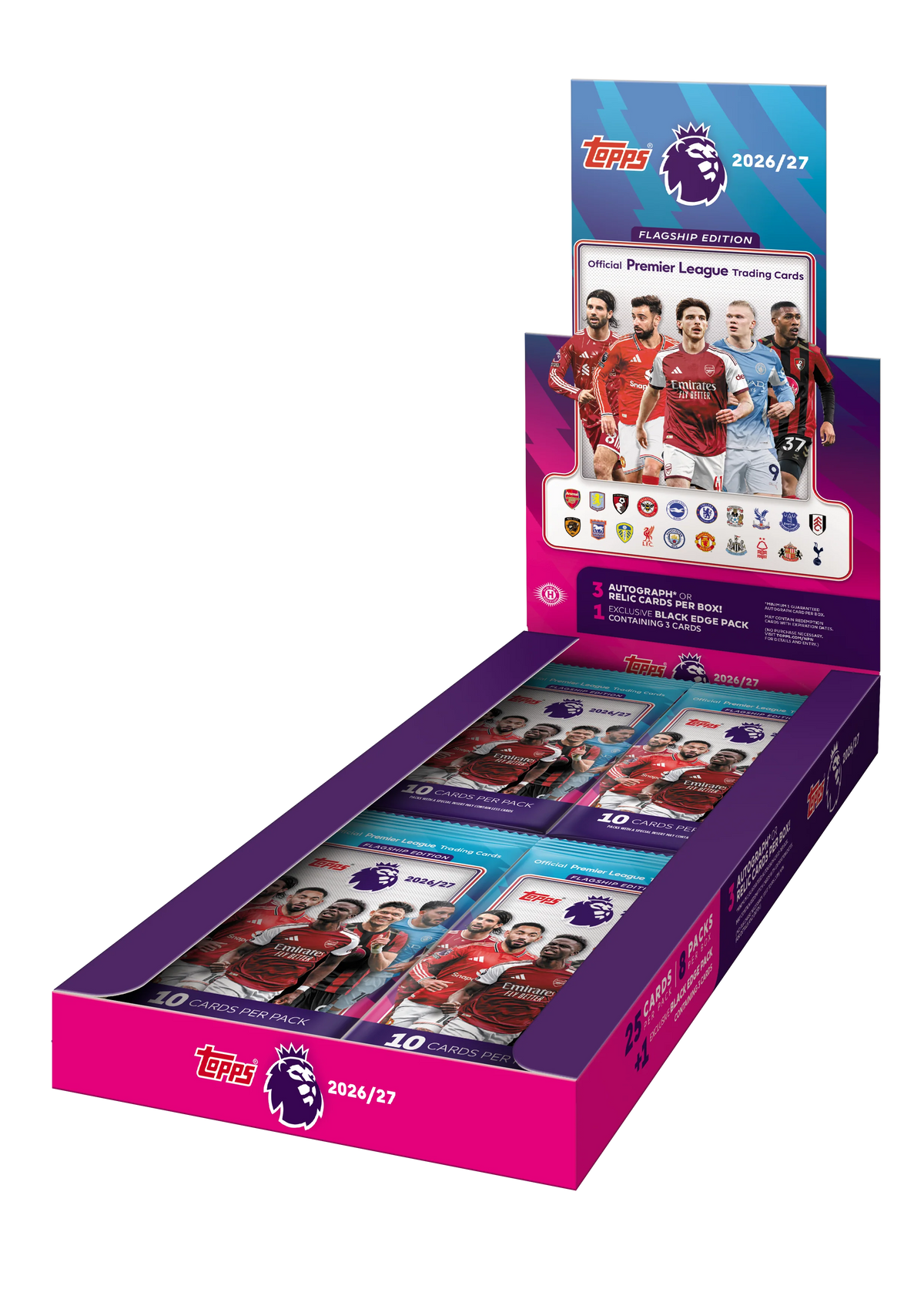 Topps Flagship Premier League 2026/27 - Hobby Box ( 3 Autografe Garantat )