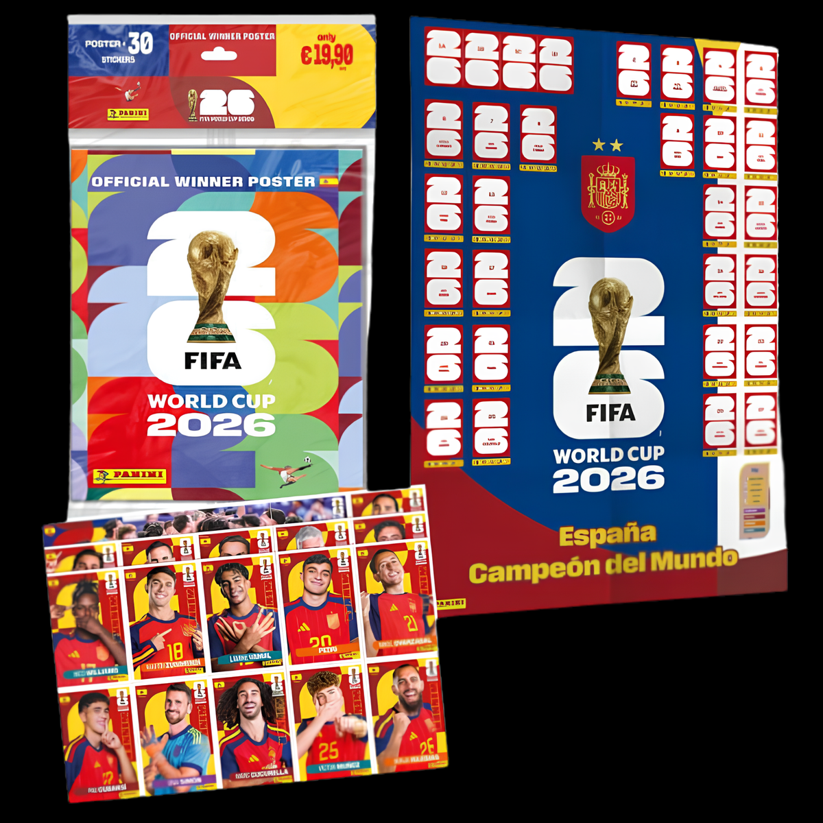 Panini FIFA World Cup 2026 Stickers - Official Winner Poster - Complete Set
