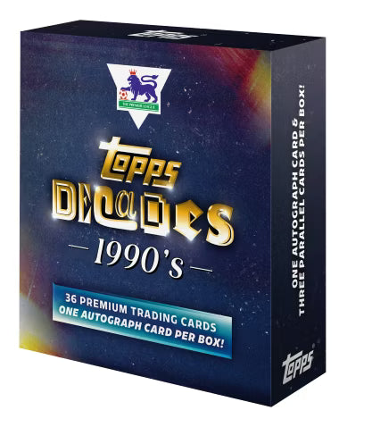Topps Decades Premier League 90’s Edition 2025 - Hobby Box * Auto Garantat