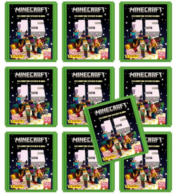 Panini Minecraft Celebration (2024) Stickers - 10 Plicuri