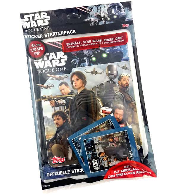 Topps Star Wars Rogue One Stickers - Starterpack With 3 Packets