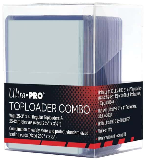 Ultra Pro Toploader Combo - 25 Toploaders + 25 Sleeves + 1 Box